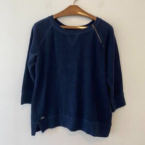 Lauren Ralph Lauren Navy Blue Pullover Sweater Womens 1X 3/4 Sleeves